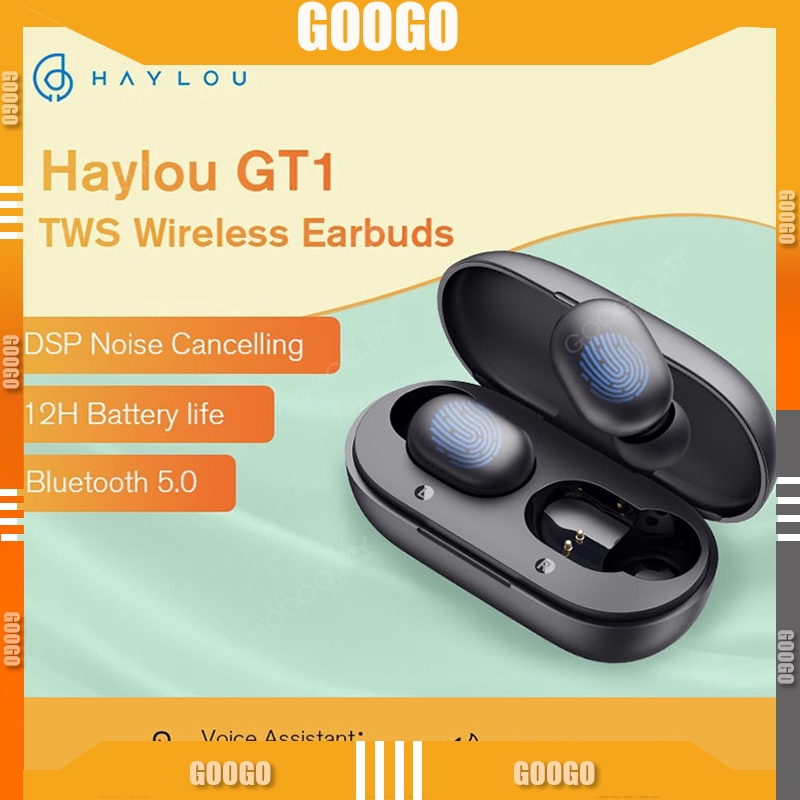 Tai nghe Bluetooth cảm ứng vân tay Xiaomi Haylou GT1 TWS, Tai nghe không dây âm thanh nổi HD, Tai nghe chơi game khử tiếng ồn