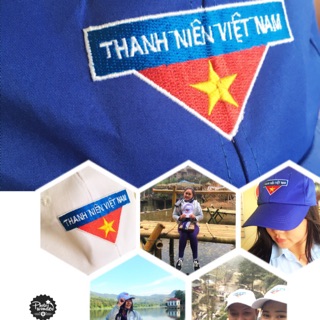 Nón kết Đoàn - logo TNVN thêu