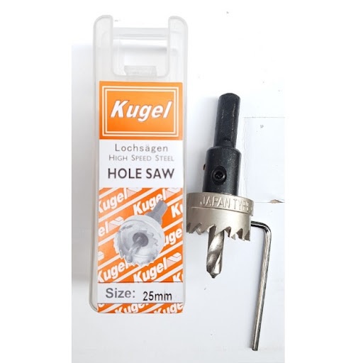 Mũi khoét kim loại loại tốt Kugel – mũi khoét inox, mũi khoét sắt: 16mm, 20mm, 22mm, 25mm, 27mm, 35mm, 42mm, 50m, 60mm