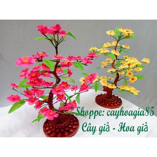 Cây giả - cây đào, mai trang trí