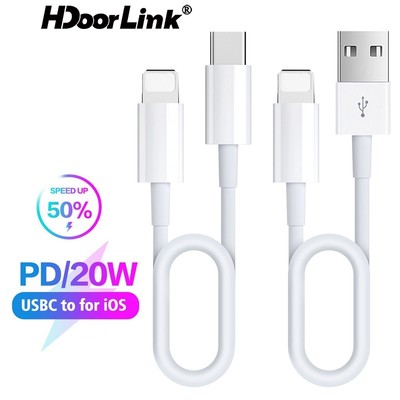 Dây cáp sạc nhanh HDOORLINK PD 20W USB C dài 1m/ 2m thích