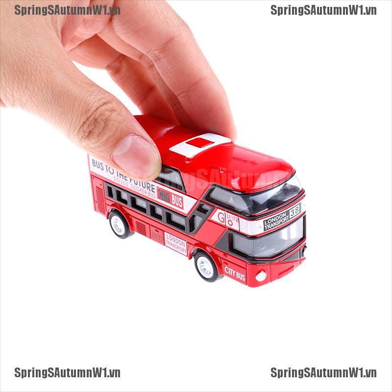 Xe Buýt London 2 Tầng Bằng Kim Loại Tỉ Lệ 1: 43 Độc Đáo Sống Động