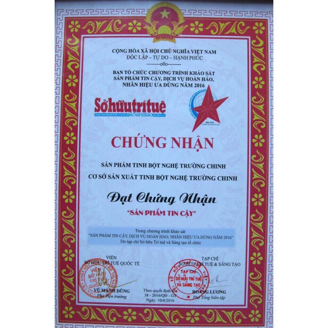 3kg tinh bột nghệ vàng Trường Chinh