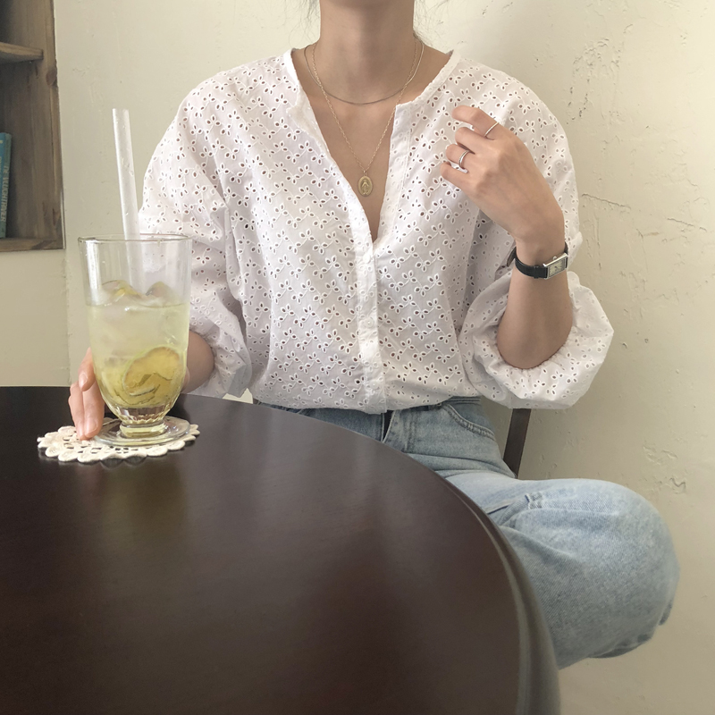 SUXI Áo Thun Nữ Dài Tay Cổ Tròn Thời Trang Hàn