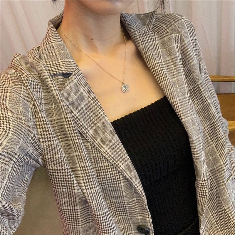 ÁO BLAZER KẺ NỮ - HÀNG QUẢNG CHÂU LOẠI 1 | BigBuy360 - bigbuy360.vn