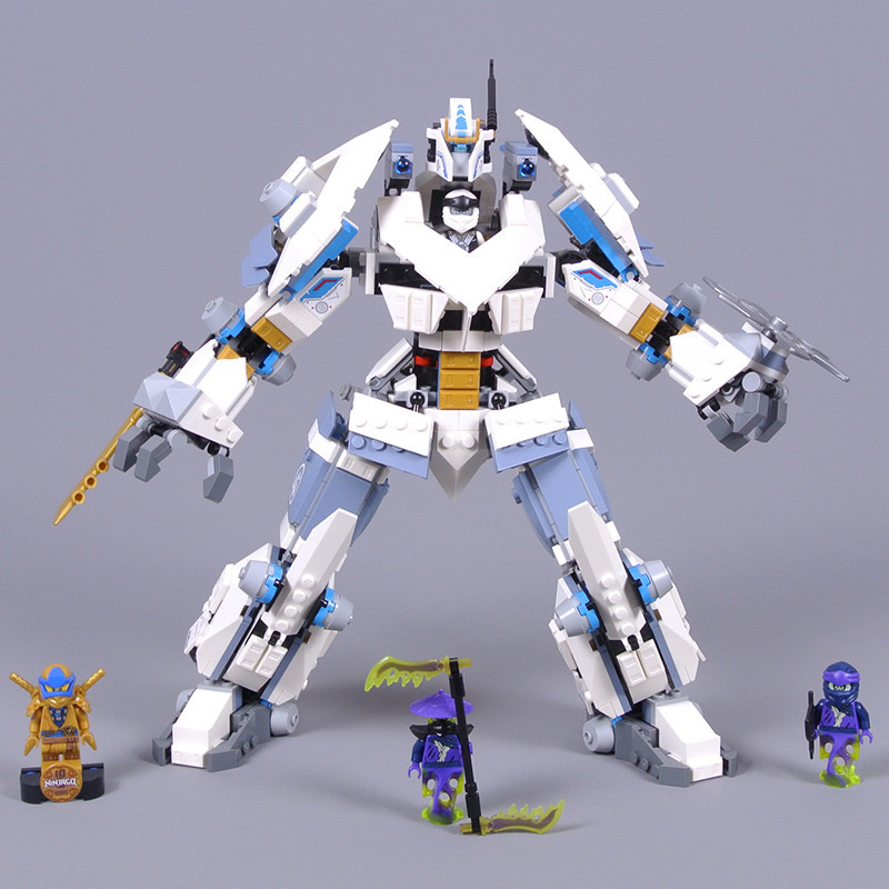 Lắp ráp xếp hình non Lego Ninjago 85040 71738 7188 : Trận chiến Titan Mech chiến giáp người máy robot băng của Zane