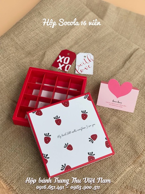 Hộp đựng socola (chocolate) 9 viên, 12 viên, 16 viên, 24 viên, túi giấy & Thiệp | BigBuy360 - bigbuy360.vn