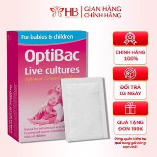 Men vi sinh Optibac hồng cho trẻ sơ sinh trẻ nhỏ mẹ cho con bú