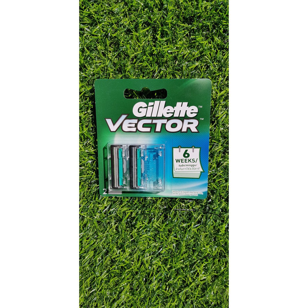 Lưỡi dao cạo râu Gillette Vector kép hộp 2 cái