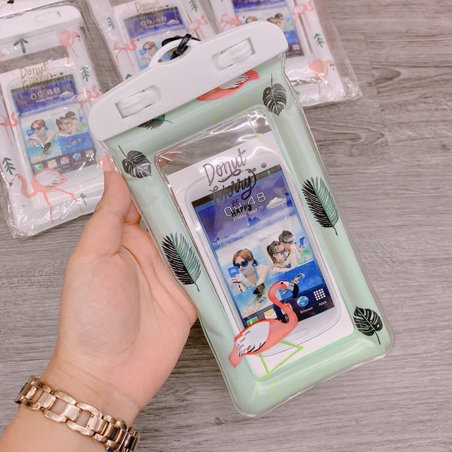 Túi chống nước điện thoại nhiều màu viền phao nổi được trên nước nhé