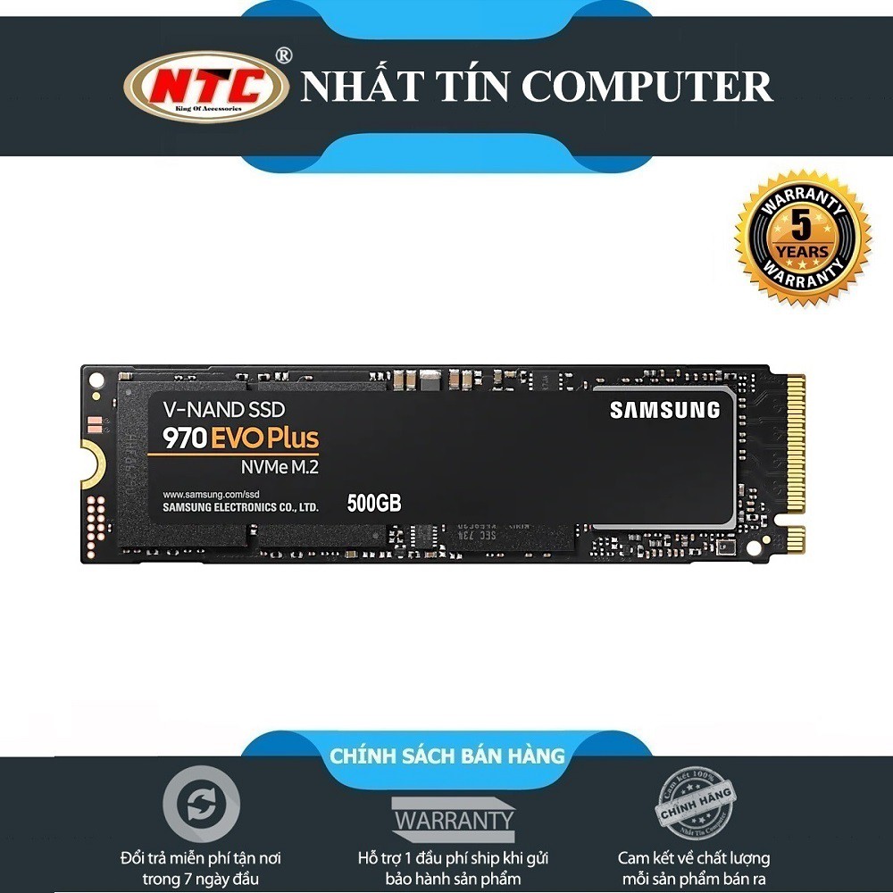 Ổ cứng SSD Samsung 970 EVO Plus PCIe NVMe M.2 2280 500GB