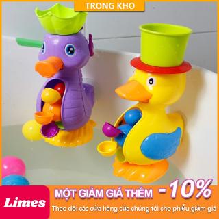 Kids Shower Bath Toys Cute Duck Waterwheel Dolphin Toys Baby Faucet Bathing Water Spraying Tool Wheel Type Dabbling Toy