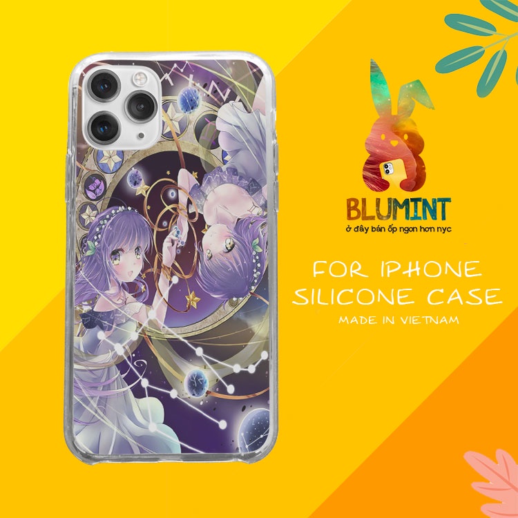 Ốp ip chiêm tinh Gemini hay thay đổi cho iPhone12promaxXS XR nữ 8plus mềm 7Plus X XR Xs Max 6 6s BLUCHD0053