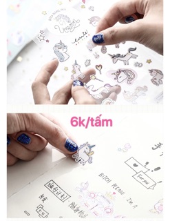 Sticker Unicorn dễ thương