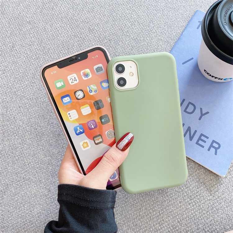 Ốp điện thoại viền tròn màu kẹo cho iPhone 6/6plus/6s/6splus/7/7plus/8/8plus/x/xs/xr/xsmax/11/12/13/pro/max/plus/promax | BigBuy360 - bigbuy360.vn