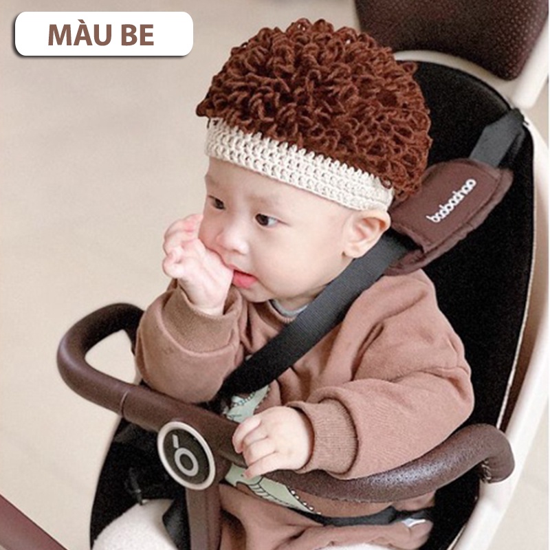 Mũ Len Cho Bé Có Tóc Xoăn Phong Cách Đáng Yêu