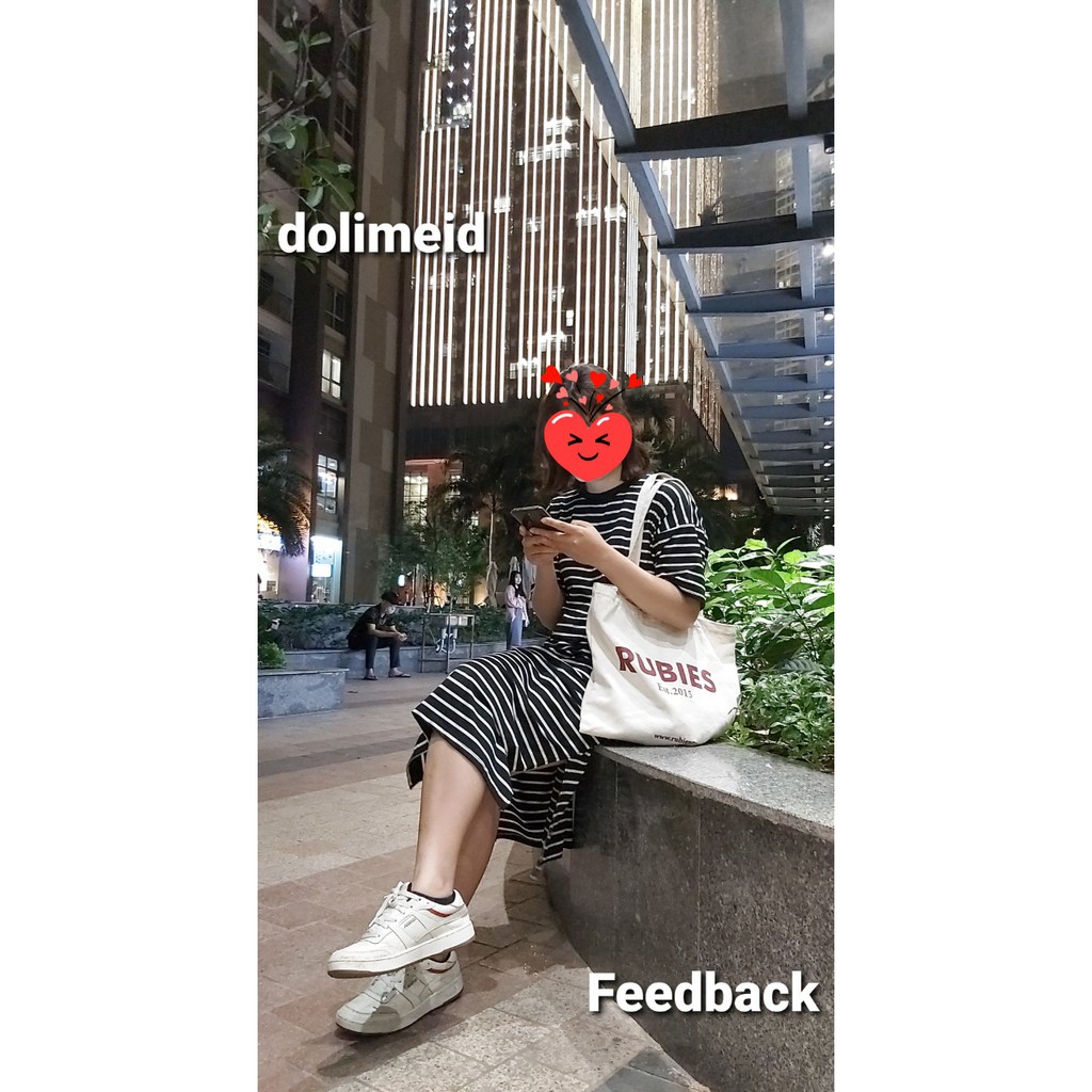 [Ảnh Thật] Đầm Thun Cotton Suông Rộng Xẻ Tà Dài Qua Gối | Váy Thun Sọc Kẻ Tay Lỡ Dày Dặn | Đầm Thun Bầu Big Size - D71 | BigBuy360 - bigbuy360.vn