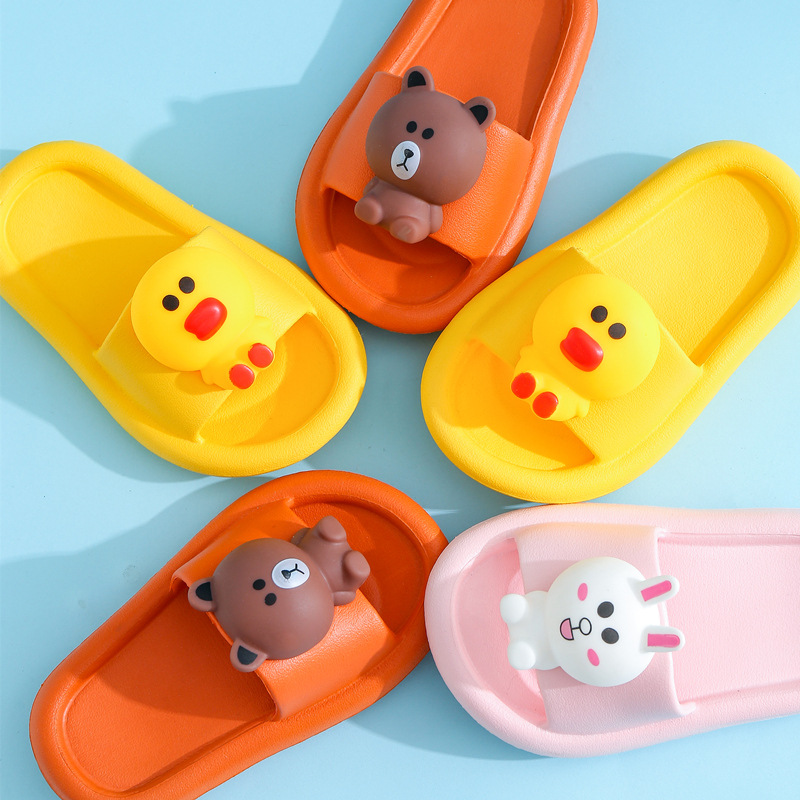 Dép đi trong nhà chống trượt họa tiết hoạt hình dễ thương dành cho trẻ em