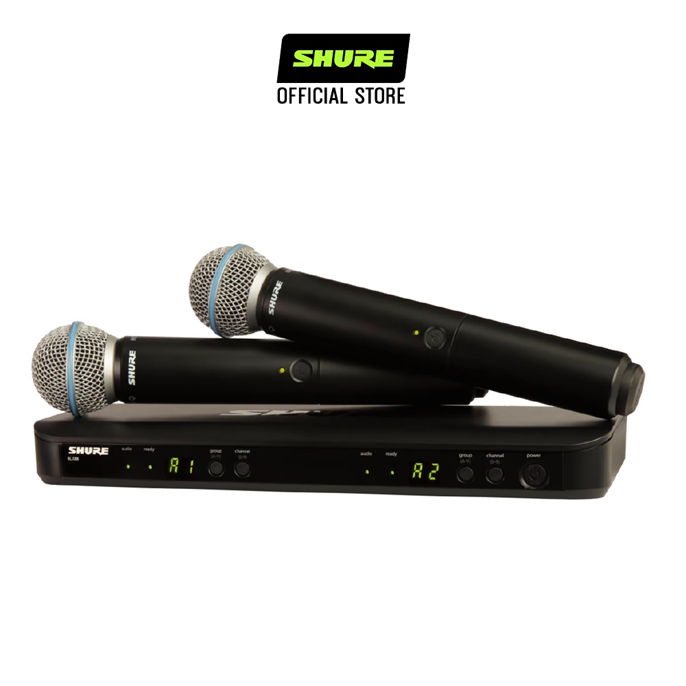Micro không dây Shure BLX288A/PG58 - Hàng chính hãng - Micro Shure dành cho phòng trà, hội thảo và Karaoke