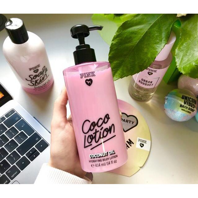 Dưỡng thể giữ ẩm da Victoria's Secret PINK Coco Lotion hydrating body lotion 414ml (Mỹ)