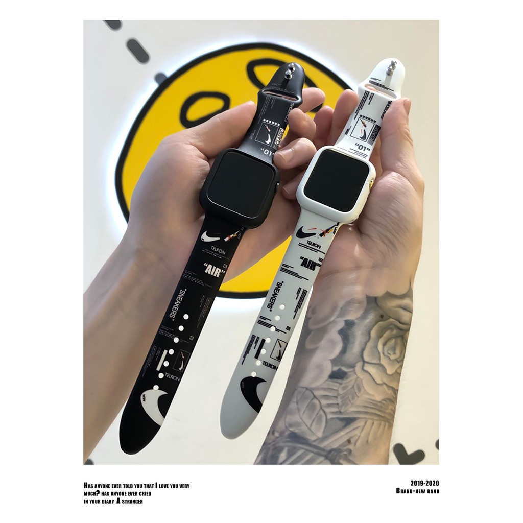 Dây Đeo Đồng Hồ Thể Thao Bằng silicone Mềm 38mm 40mm 42mm 44mm 41mm 45mm Cho Apple watch iwatch 7 6 5 4 SE 3 2