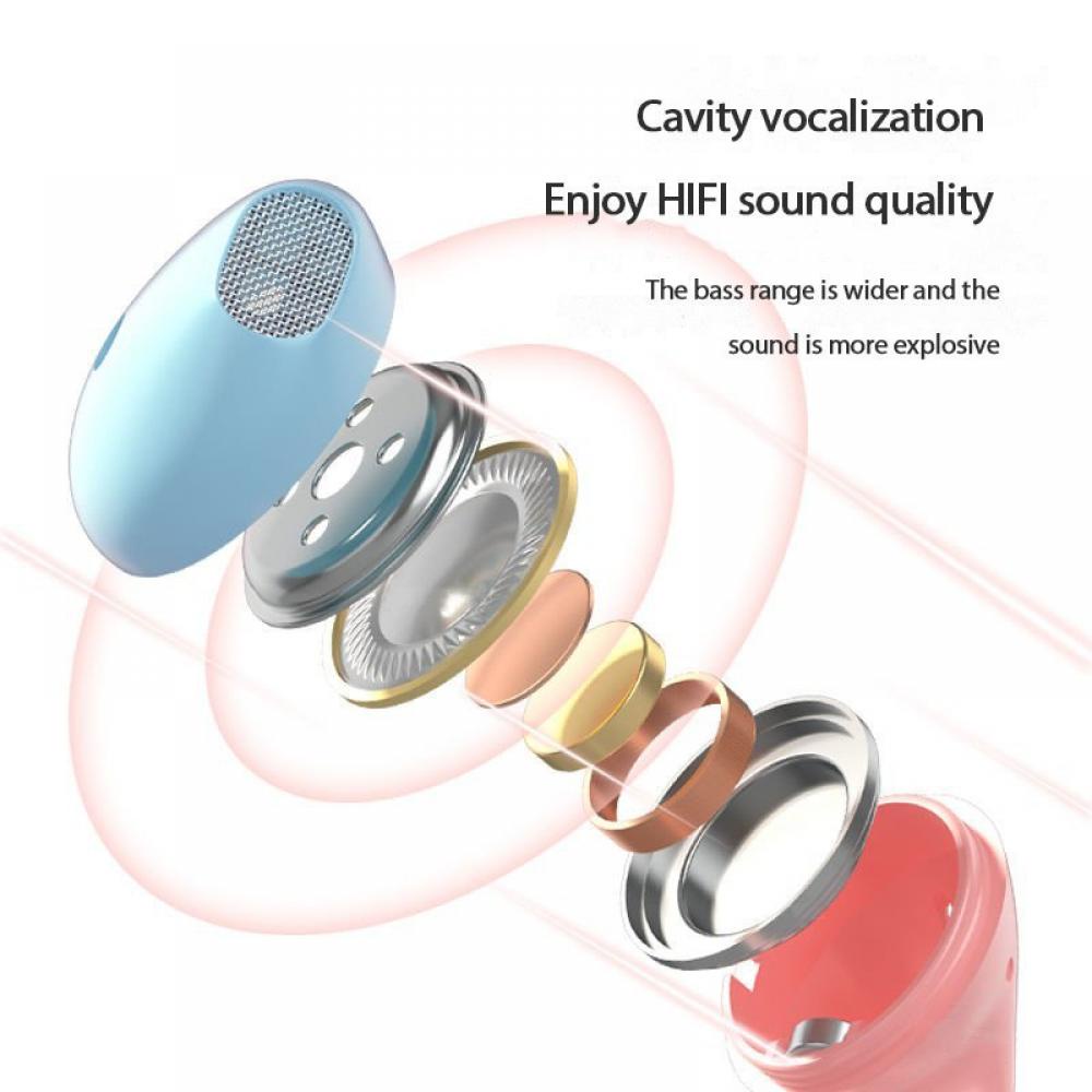 Tai nghe có dây ELOUGH chân cắm 3.5mm phổ biến màu macaron có mic