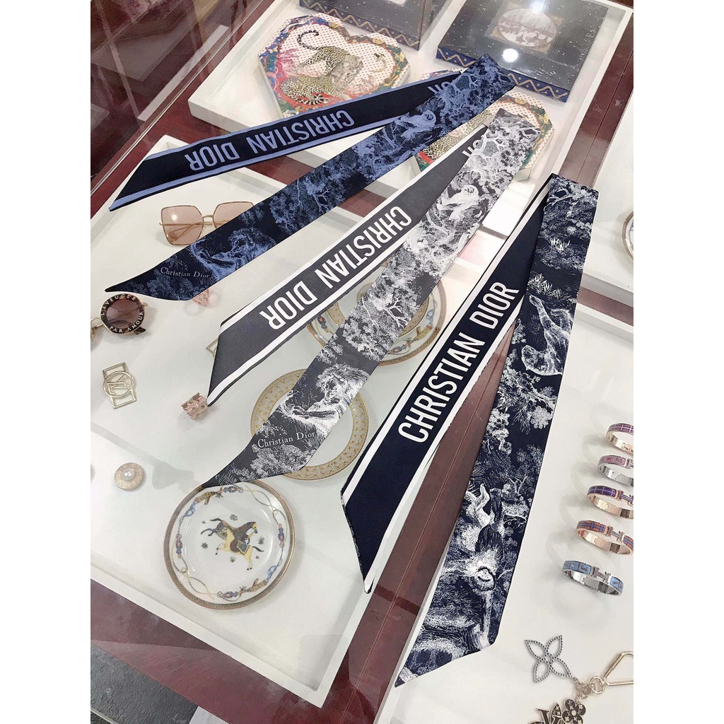 Băng Đô Cài Tóc Ruy Băng Lụa In Họa Tiết Động Vật Thời Trang Cho Nữ