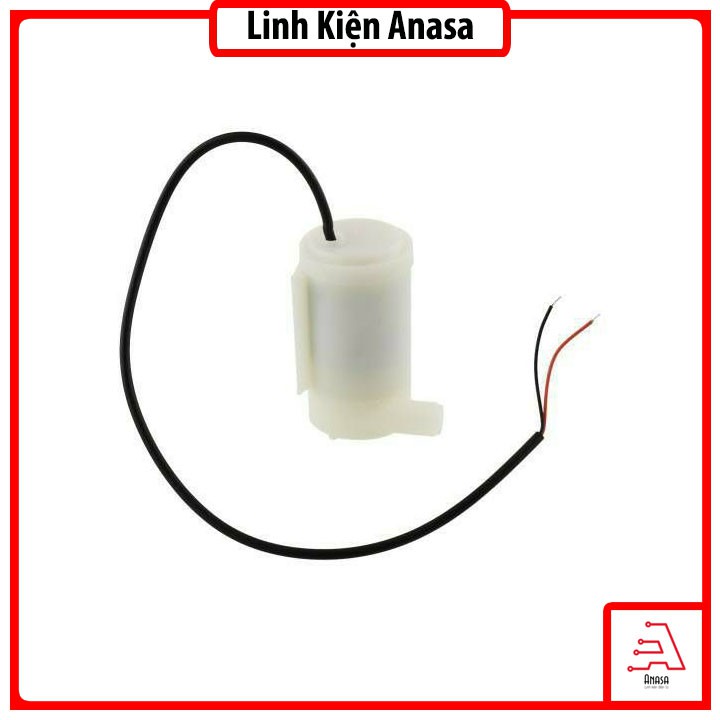 Máy bơm mini bơm chìm siêu nhỏ 3V-5V bơm mạnh và êm lưu lượng 100 lít 1 giờ