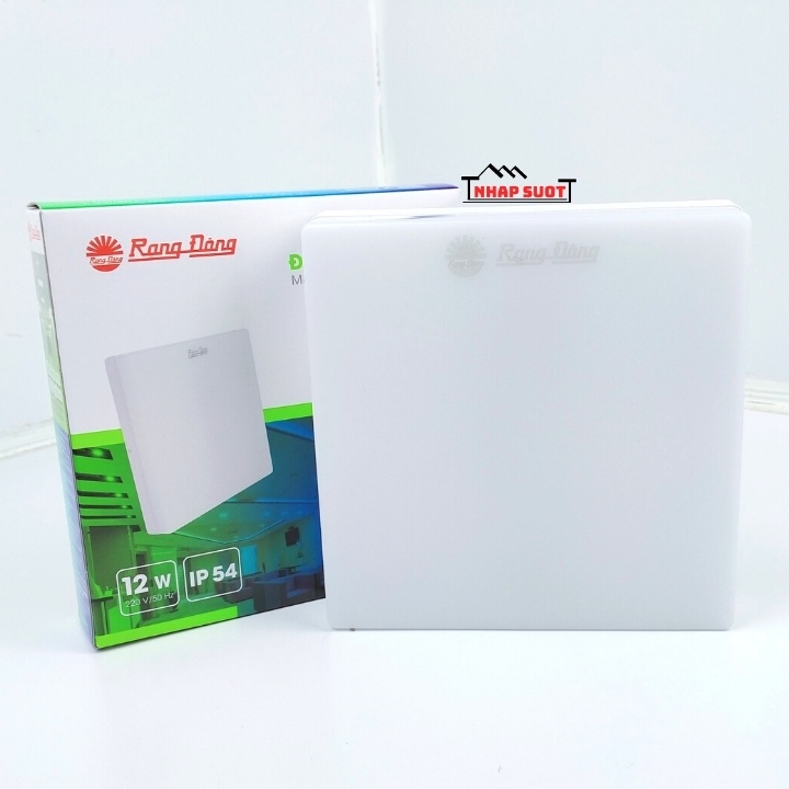 Đèn ốp trần 12W led Rạng Đông thiết kế tràn viền, chống ẩm IP54  LN12N