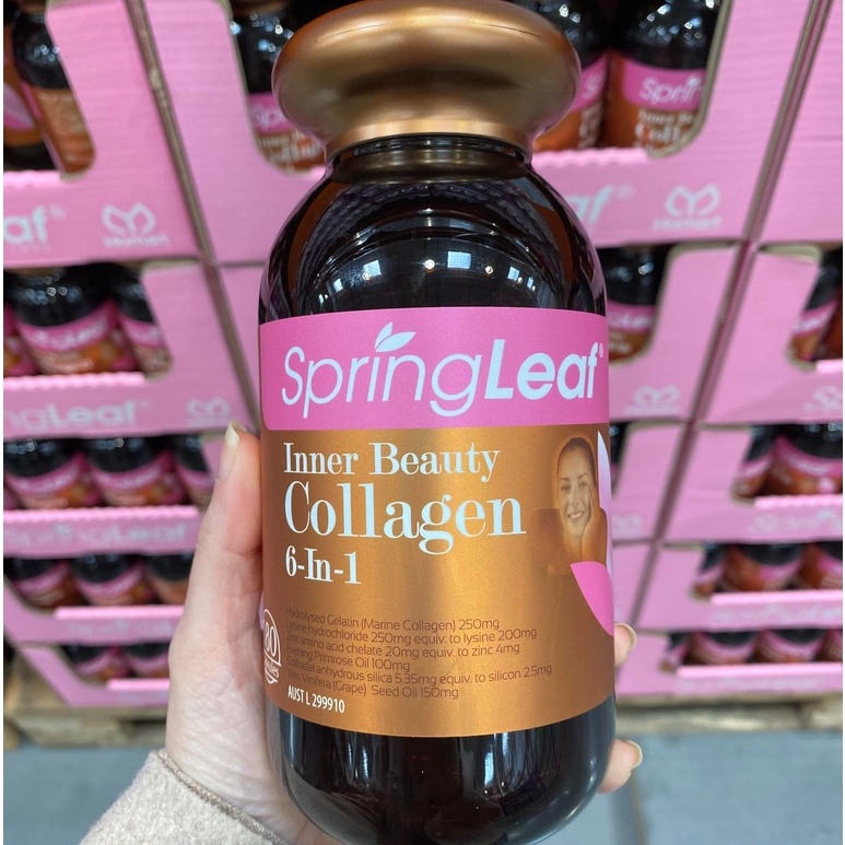 Viên Collagen 6 in 1 Spring Leaf Inner Beauty của Úc