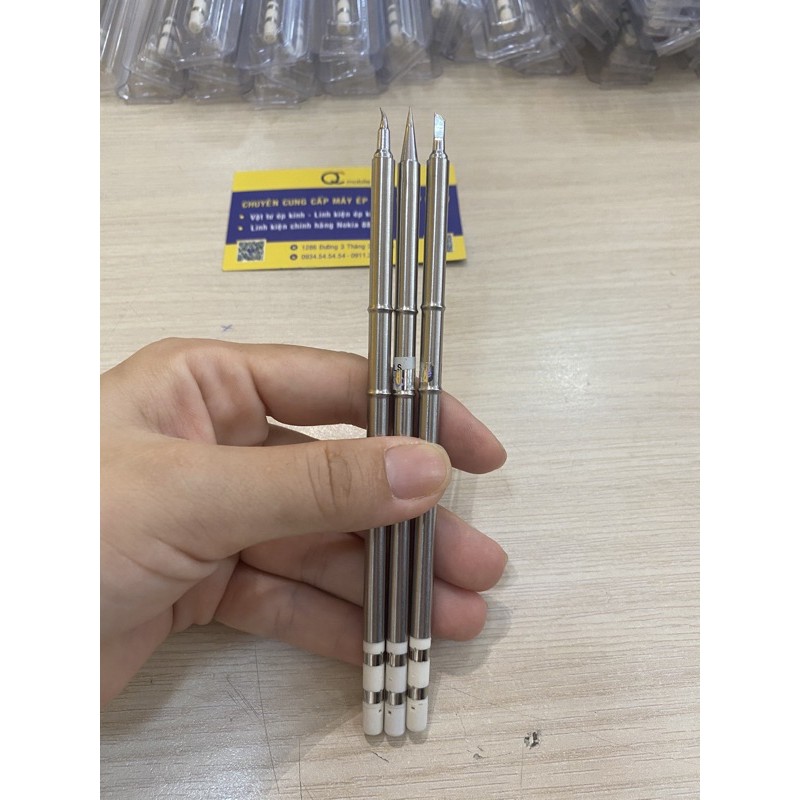 Mũi Hàn T12 - JL02 cong/ thẳng / dẹt ( mũi dành riêng cho máy hàn mini T12_D )