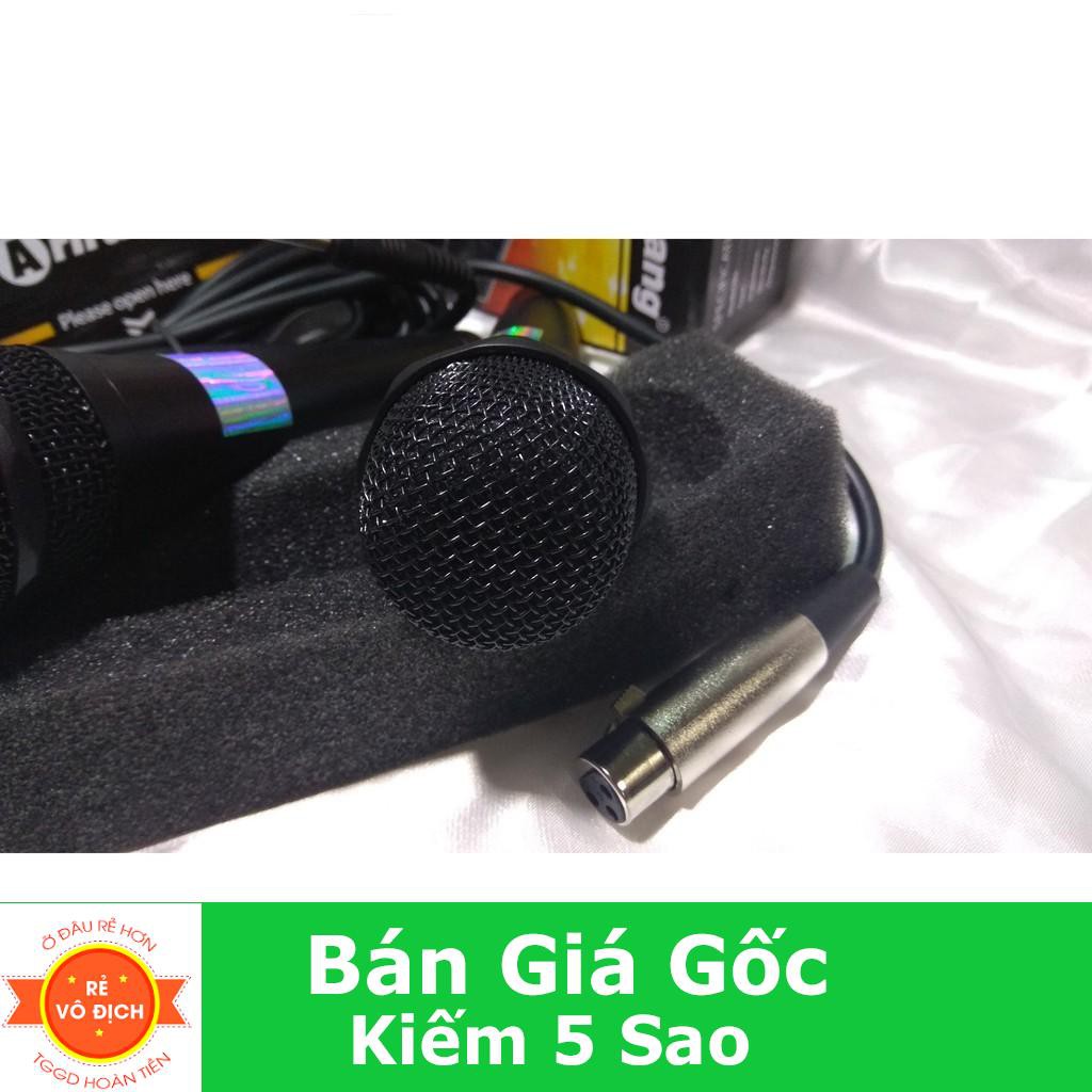 [BD] Mic karaoke Arirang có dây gắn loa kéo, loa bluetooth, amply, âm thanh tốt OP20040