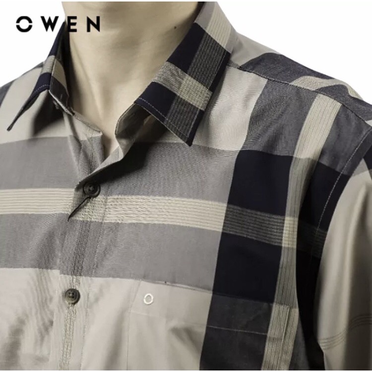 Áo sơ mi dài tay Nam Owen Bamboo Regular Fit Be - AR220149DT