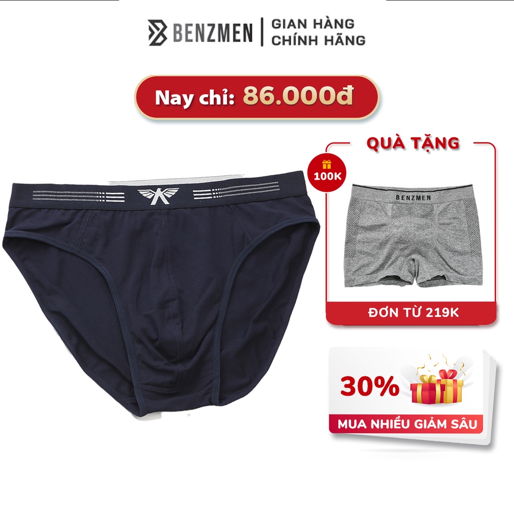 Quần Sịp Tam Giác Nam Aristino Benzmen Chất Liệu Cotton Cao Cấp Kháng Khuẩn Co Giãn 4 Chiều, Thấm Hút Mồ Hôi - Abf056