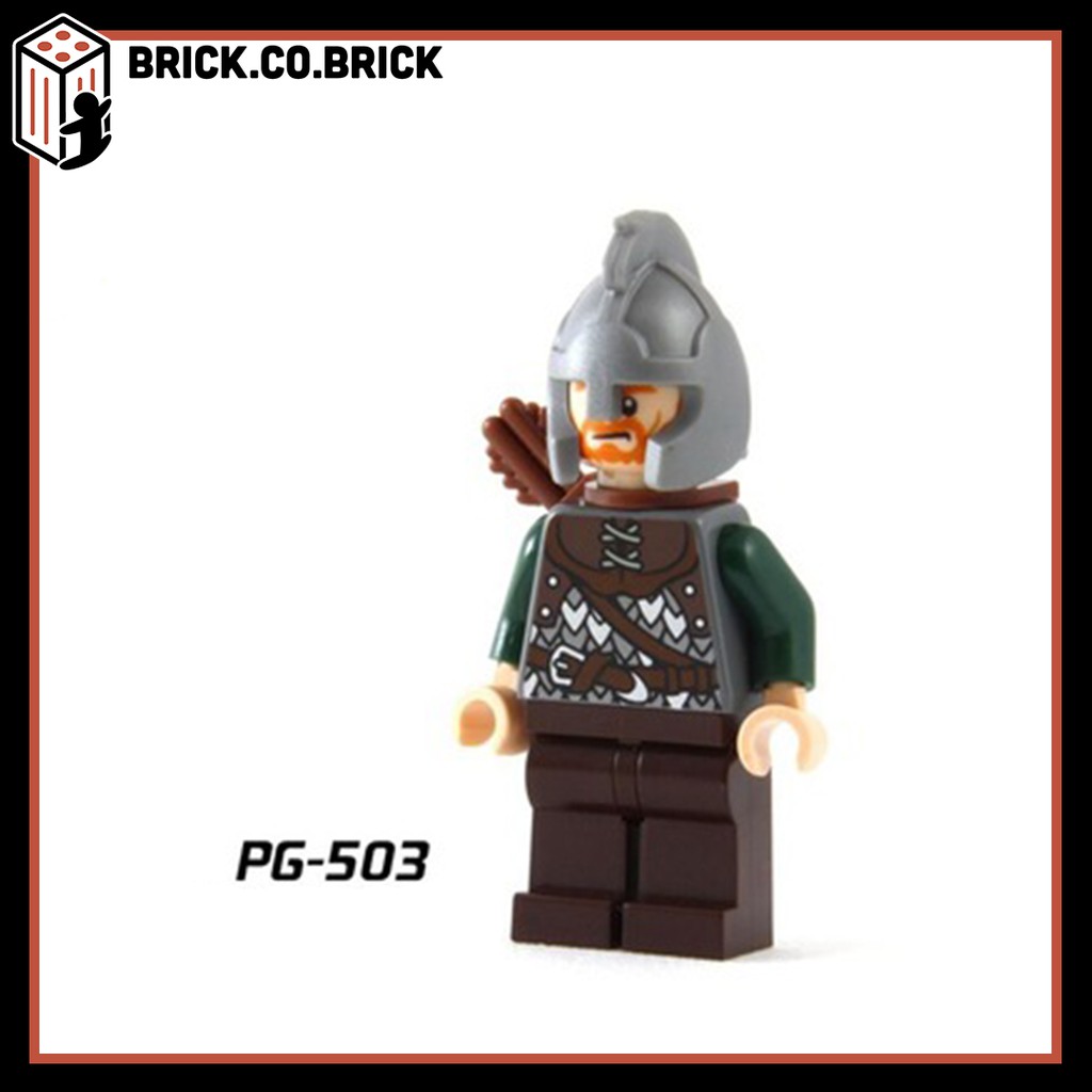 Non Lego Lord of the rings Lính trung cổ Đồ Chơi Lắp Ráp Minifigure Mô Hình Nhân Vật Chúa Tể Những Chiếc Nhẫn PG8031