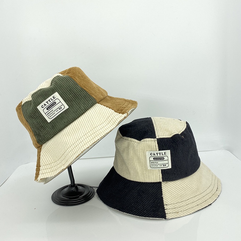 Mũ Bucket LINJW vải cotton thêu họa tiết thời trang nam và nữ cho hoạt động ngoài trời