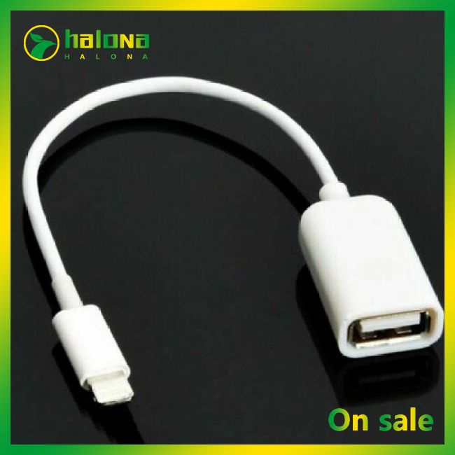 Dây cáp OTG chuyển đổi đầu cắm sang lỗ cắm USB thích hợp cho iOS 10.2