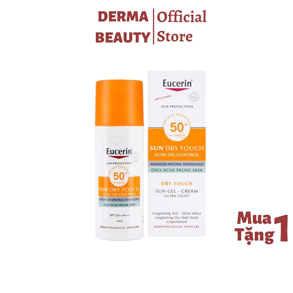 Kem chống nắng Eucerin kiềm dầu nâng tông - Eucerin Sun Gel-Cream Dry Touch Oil Control SPF50+