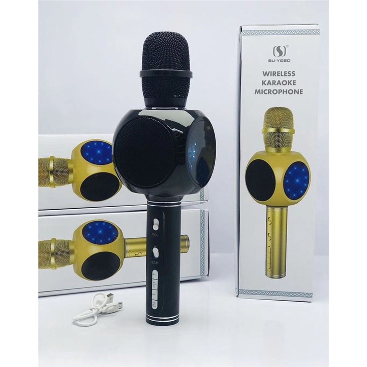 Micro Karaoke Kèm Loa Bluetooth YS60 Có Led Hát Hay