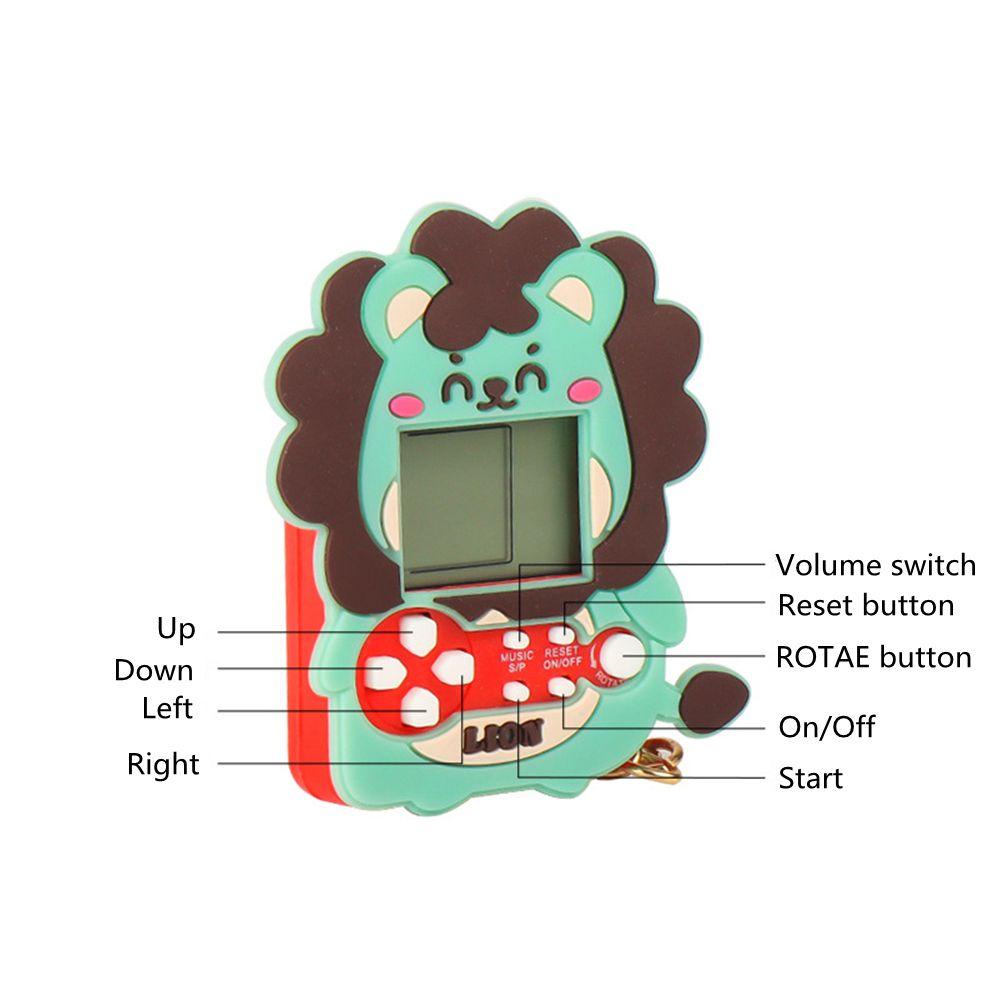 Máy Chơi Game Cầm Tay Màn Hình LCD Hình Sư Tử Hoạt Hình Phong Cách Cổ Điển