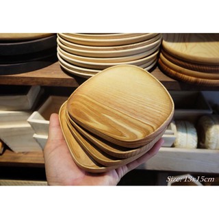 Khay gỗ lệch size S - Gỗ tần bì decor