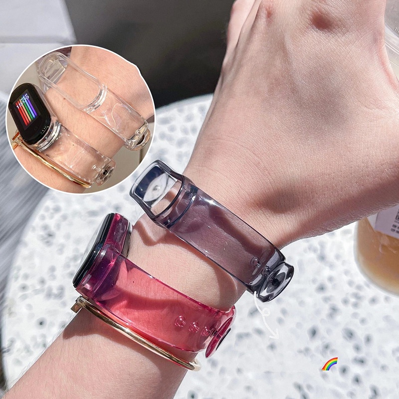 Dây Đeo Thay Thế Chất Liệu Silicon Nhiều Màu Sắc Cho Xiaomi Mi Band 3/4/5/6