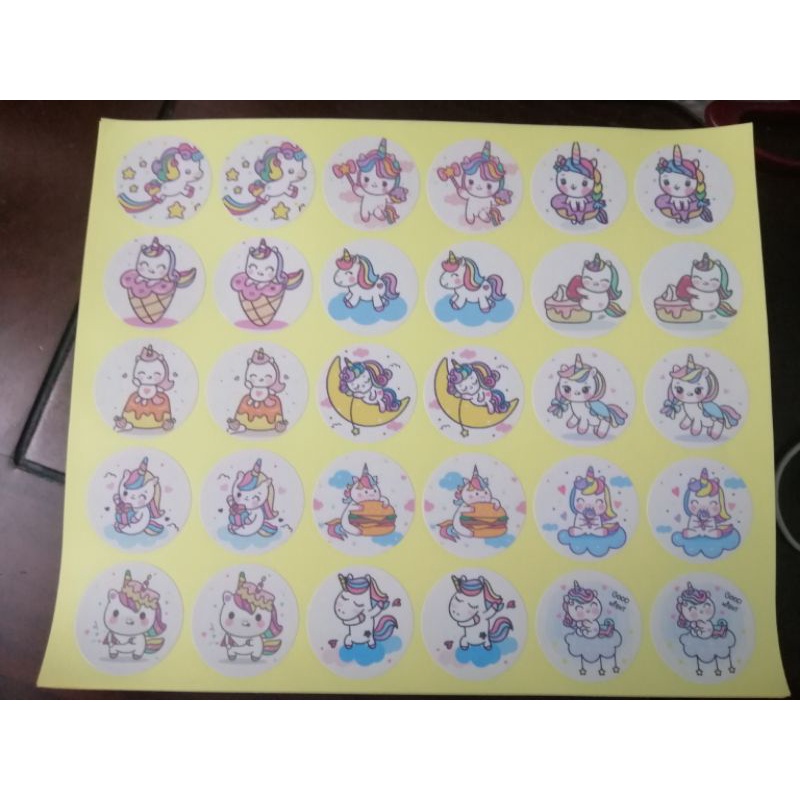 🔥30 hình dán sticker hình UNICORN 🔥