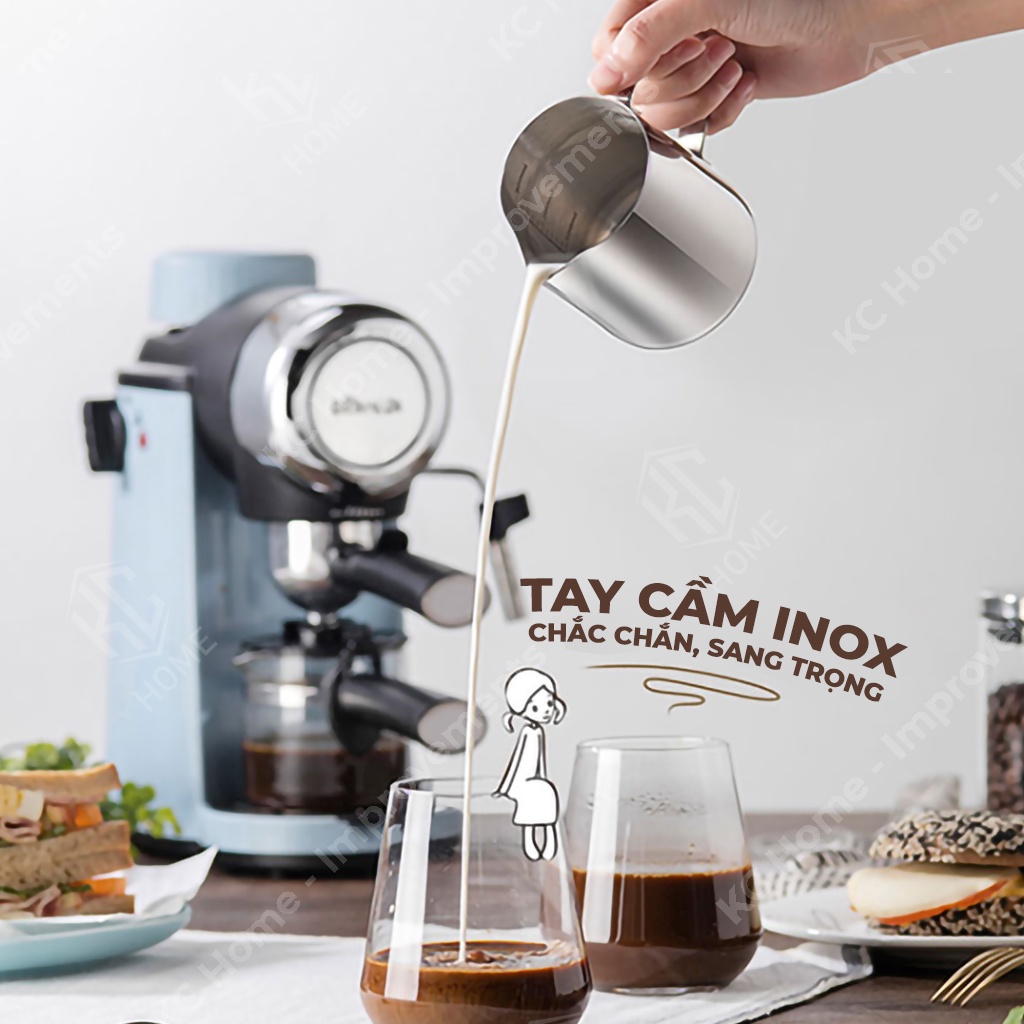 Máy Pha Cà Phê BEAR Tạo Bọt Sữa Tự Động, KFJ-A02N1, 240ML,  800W, BH 06 Tháng, KC Home