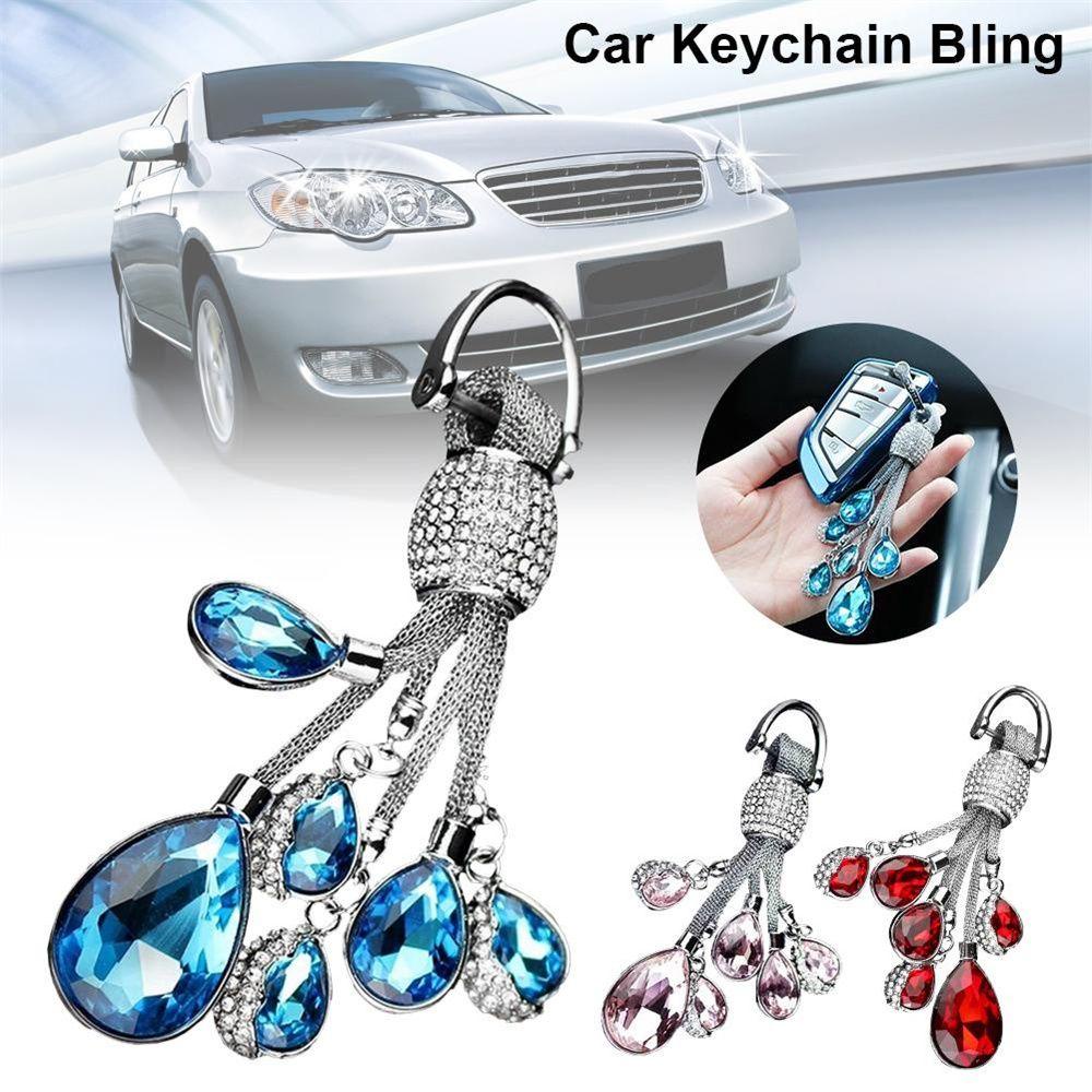 PATRICIA Móc Khóa Hình Giọt Nước Bằng Kim Loại Đính Đá Thời Trang Dành Cho Nữ