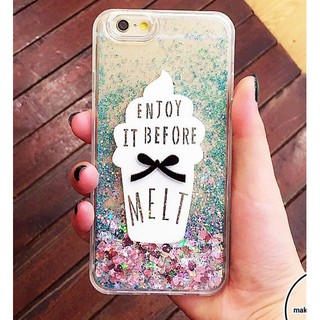 Ốp iphone 5/6/6plus/7/7plus nhũ kem