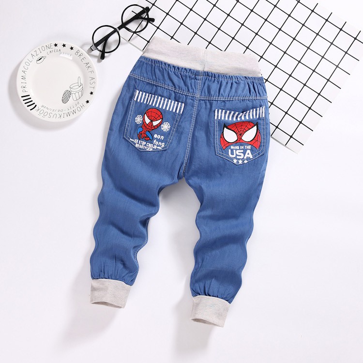 ULTRAMAN Quần Jeans Lửng Thời Trang Hè Cho Bé Trai / Gái P001