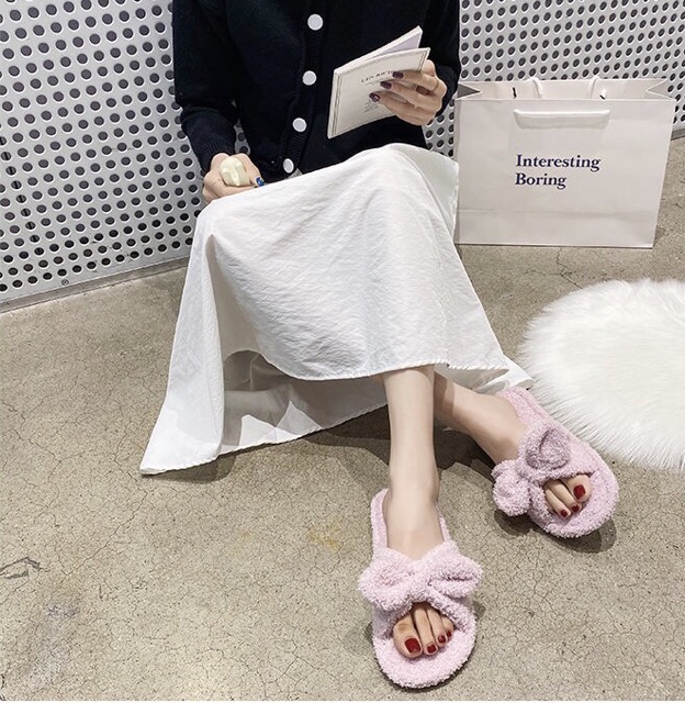 Dép bông lông xù 🎀