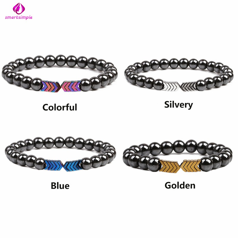 Vòng Tay Chuỗi Hạt Đá Hematite 1 Cái Cho Nam