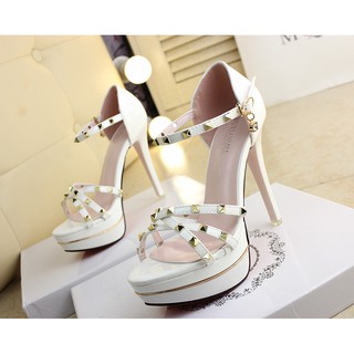 CG104 GIÀY CAO GÓT ĐÍNH ĐÁ 12CM